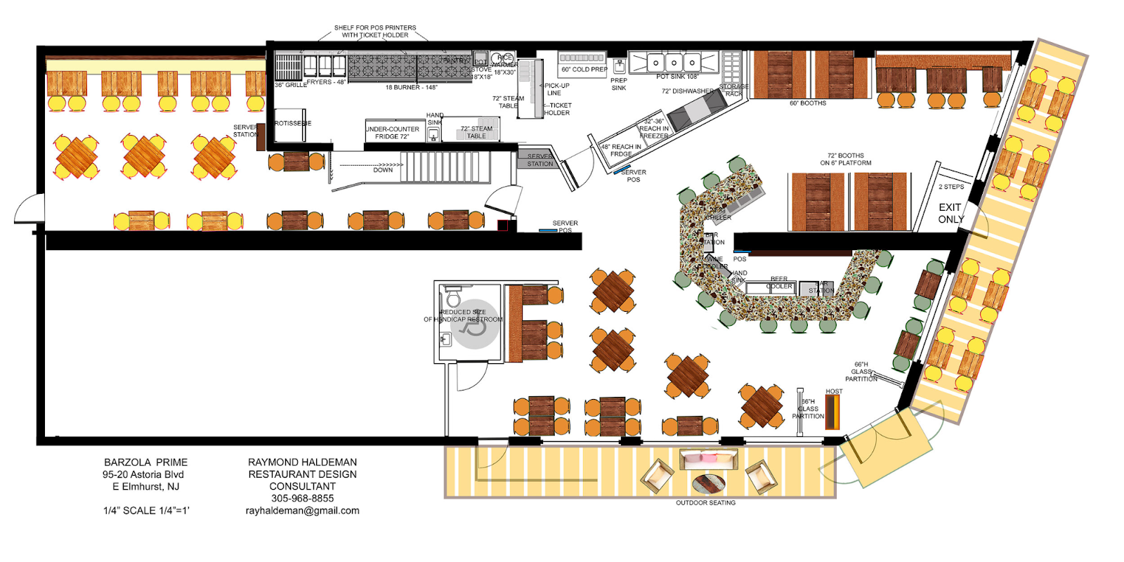 restaurant kitchen design floor plan